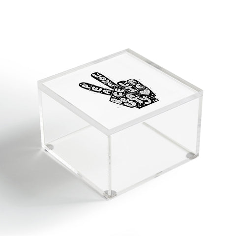 Matthew Taylor Wilson PEACE LOVE BEAUTY LIFE Acrylic Box
