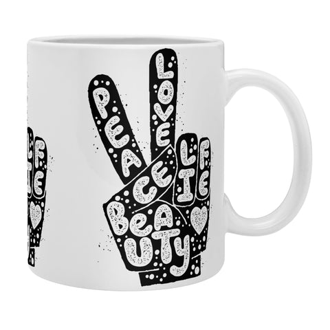Matthew Taylor Wilson PEACE LOVE BEAUTY LIFE Coffee Mug