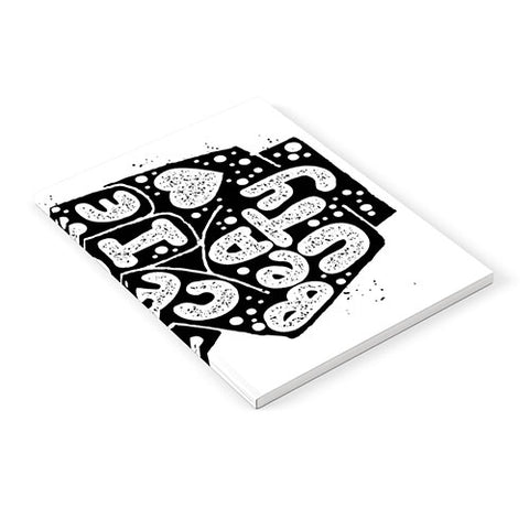 Matthew Taylor Wilson PEACE LOVE BEAUTY LIFE Notebook