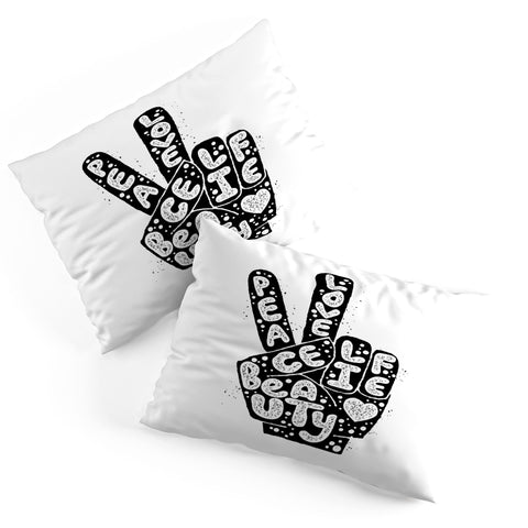 Matthew Taylor Wilson PEACE LOVE BEAUTY LIFE Pillow Shams