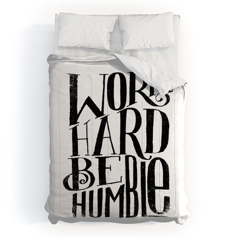 Matthew Taylor Wilson WORK HARD BE HUMBLE Comforter