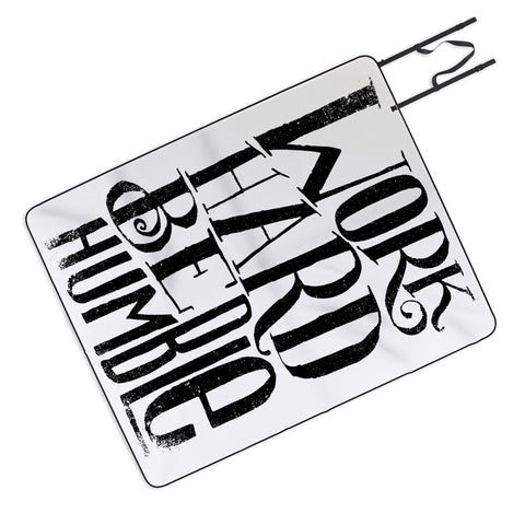 Matthew Taylor Wilson WORK HARD BE HUMBLE Picnic Blanket