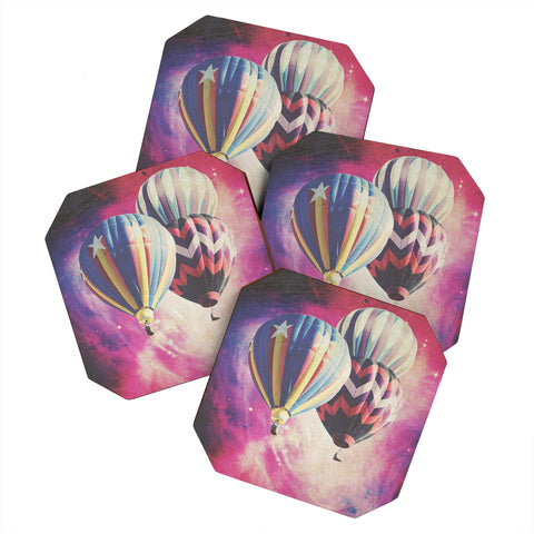 Maybe Sparrow Photography Balloons In Space Coaster Set