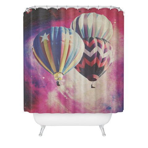Maybe Sparrow Photography Balloons In Space Shower Curtain
