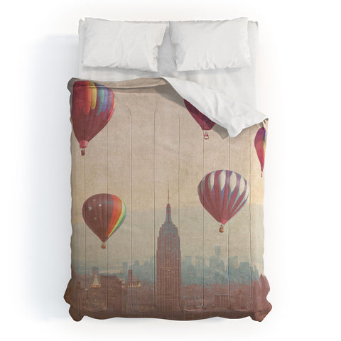 Maybe Sparrow Photography Balloons Over Midtown Comforter