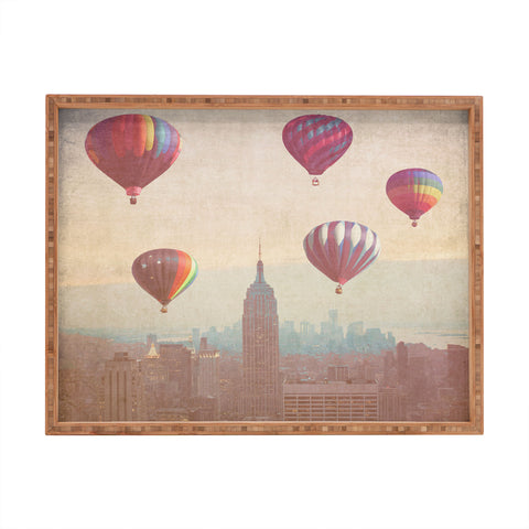 Maybe Sparrow Photography Balloons Over Midtown Rectangular Tray