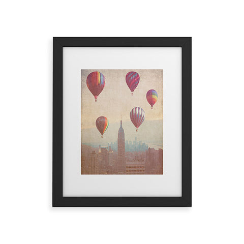 Maybe Sparrow Photography Balloons Over Midtown Framed Art Print