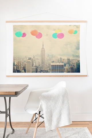 Maybe Sparrow Photography Balloons Over The City Art Print And Hanger