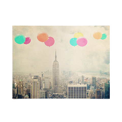 Maybe Sparrow Photography Balloons Over The City Poster