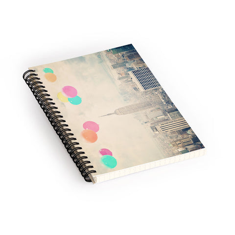 Maybe Sparrow Photography Balloons Over The City Spiral Notebook