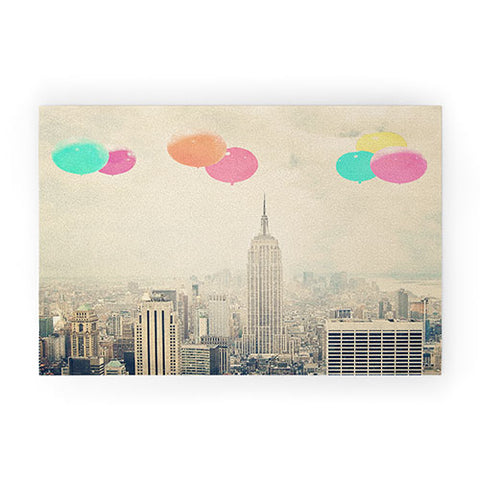 Maybe Sparrow Photography Balloons Over The City Welcome Mat