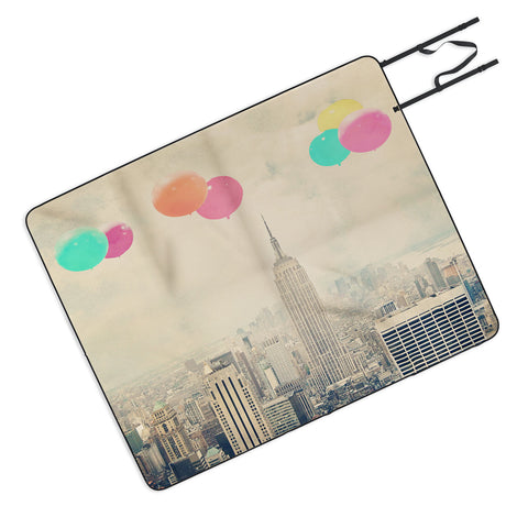 Maybe Sparrow Photography Balloons Over The City Picnic Blanket