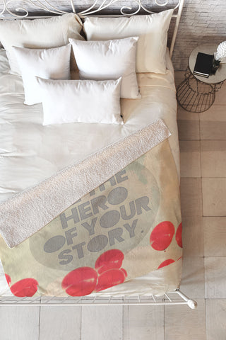 Maybe Sparrow Photography Be The Hero Fleece Throw Blanket