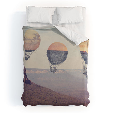 Maybe Sparrow Photography Canyon Balloons Duvet Cover