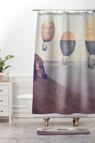 Maybe Sparrow Photography Canyon Balloons Shower Curtain And Mat