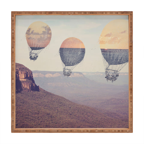 Maybe Sparrow Photography Canyon Balloons Square Tray