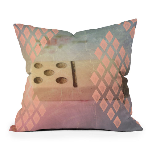 Maybe Sparrow Photography Diamond Domino Throw Pillow