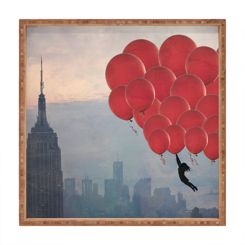 Maybe Sparrow Photography Floating Over The City Square Tray