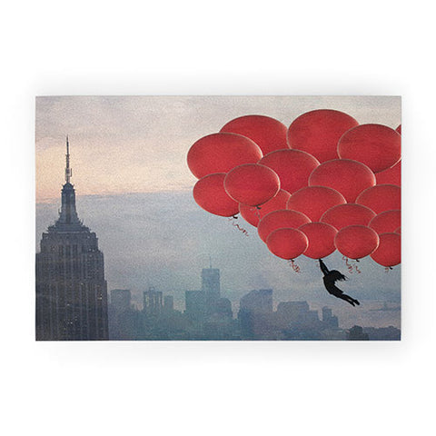 Maybe Sparrow Photography Floating Over The City Welcome Mat