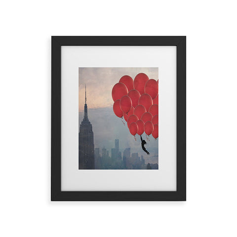 Maybe Sparrow Photography Floating Over The City Framed Art Print