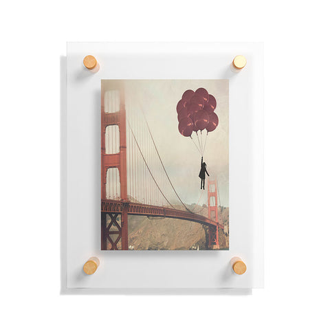 Maybe Sparrow Photography Floating Over The Golden Gate Floating Acrylic Print