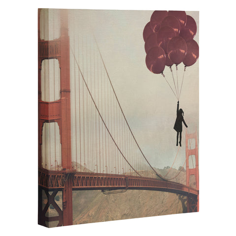 Maybe Sparrow Photography Floating Over The Golden Gate Art Canvas