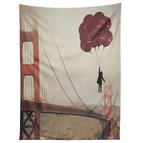 Maybe Sparrow Photography Floating Over The Golden Gate Tapestry