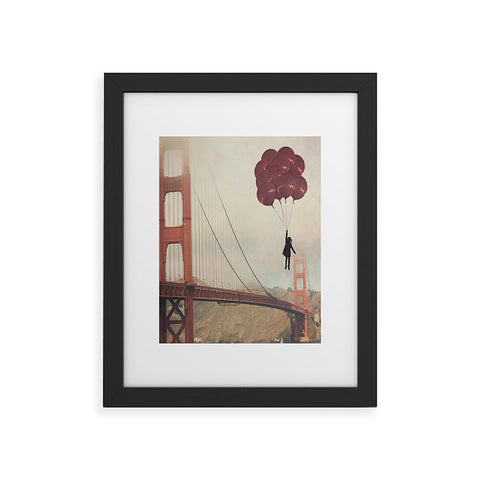 Maybe Sparrow Photography Floating Over The Golden Gate Framed Art Print