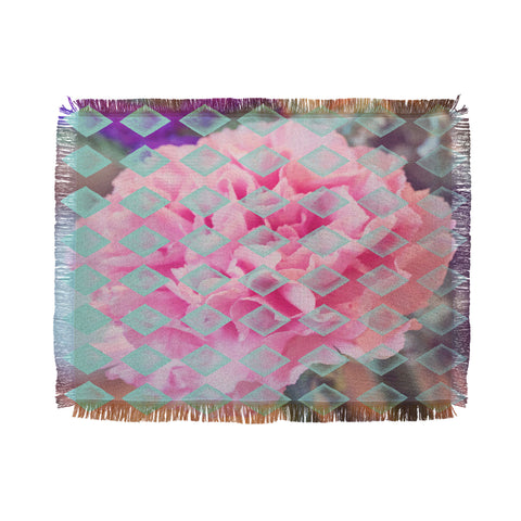 Maybe Sparrow Photography Floral Diamonds Throw Blanket
