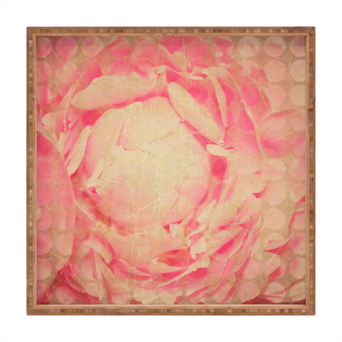 Maybe Sparrow Photography Flowered Dots Square Tray