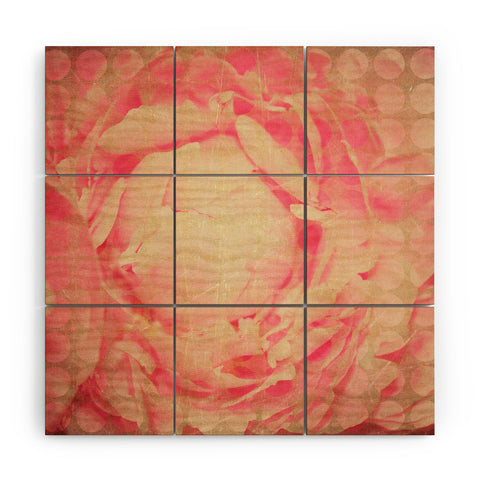 Maybe Sparrow Photography Flowered Dots Wood Wall Mural