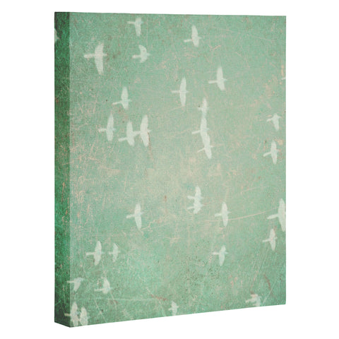 Maybe Sparrow Photography Flying At Dusk Art Canvas
