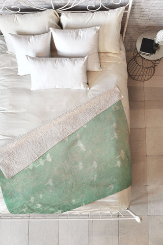 Maybe Sparrow Photography Flying At Dusk Fleece Throw Blanket