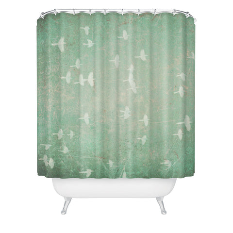 Maybe Sparrow Photography Flying At Dusk Shower Curtain