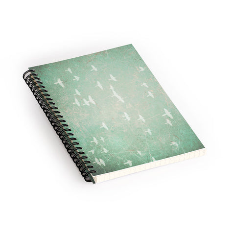 Maybe Sparrow Photography Flying At Dusk Spiral Notebook