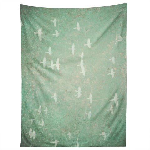 Maybe Sparrow Photography Flying At Dusk Tapestry