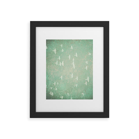 Maybe Sparrow Photography Flying At Dusk Framed Art Print