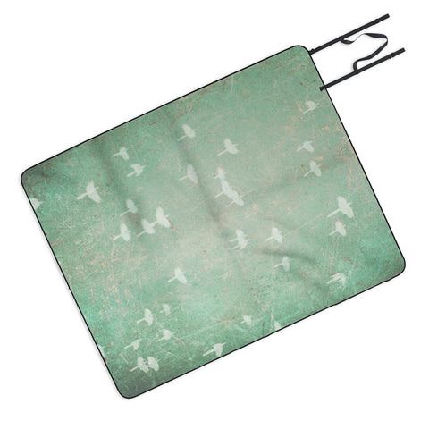 Maybe Sparrow Photography Flying At Dusk Picnic Blanket