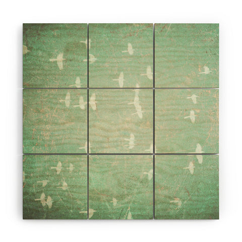 Maybe Sparrow Photography Flying At Dusk Wood Wall Mural