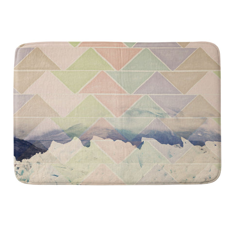 Maybe Sparrow Photography Geometric Alaska Memory Foam Bath Mat