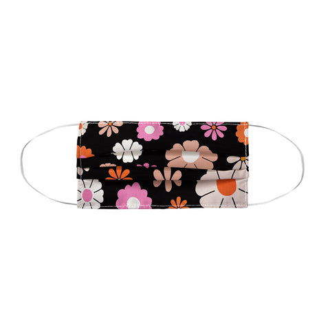 Maybe Sparrow Photography Groovy Flowers Face Mask