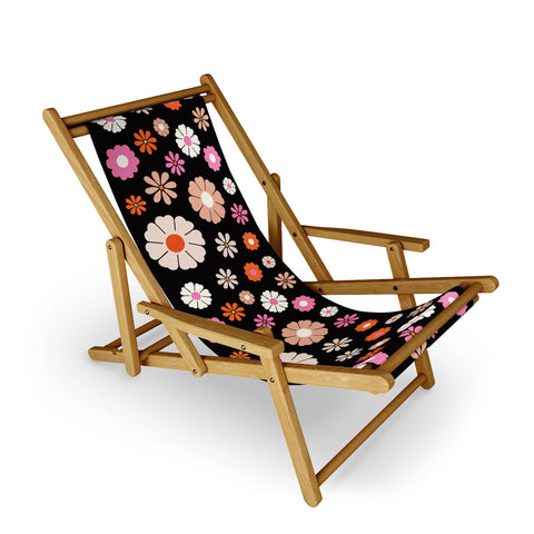 Maybe Sparrow Photography Groovy Flowers Sling Chair