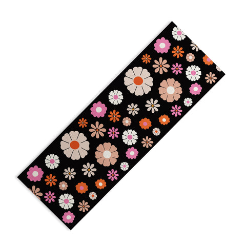 Maybe Sparrow Photography Groovy Flowers Yoga Mat
