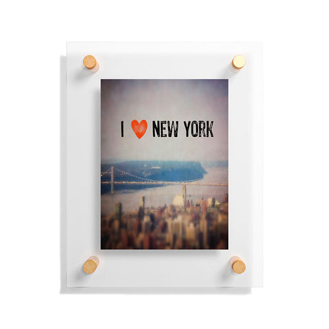 Maybe Sparrow Photography i Heart New York Floating Acrylic Print