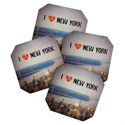 Maybe Sparrow Photography i Heart New York Coaster Set
