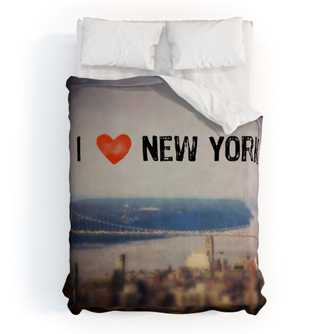 Maybe Sparrow Photography i Heart New York Duvet Cover