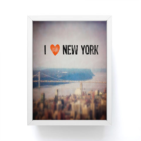 Maybe Sparrow Photography i Heart New York Framed Mini Art Print