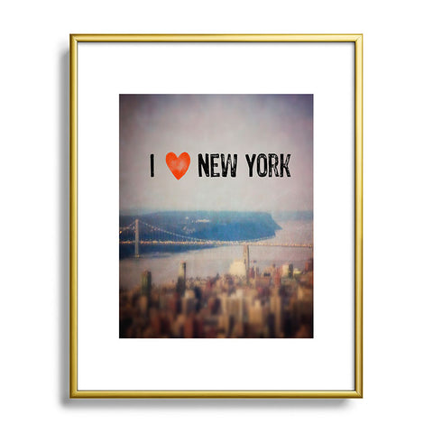 Maybe Sparrow Photography i Heart New York Metal Framed Art Print