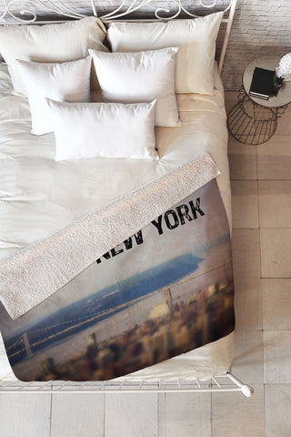 Maybe Sparrow Photography i Heart New York Fleece Throw Blanket
