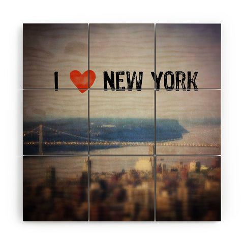 Maybe Sparrow Photography i Heart New York Wood Wall Mural